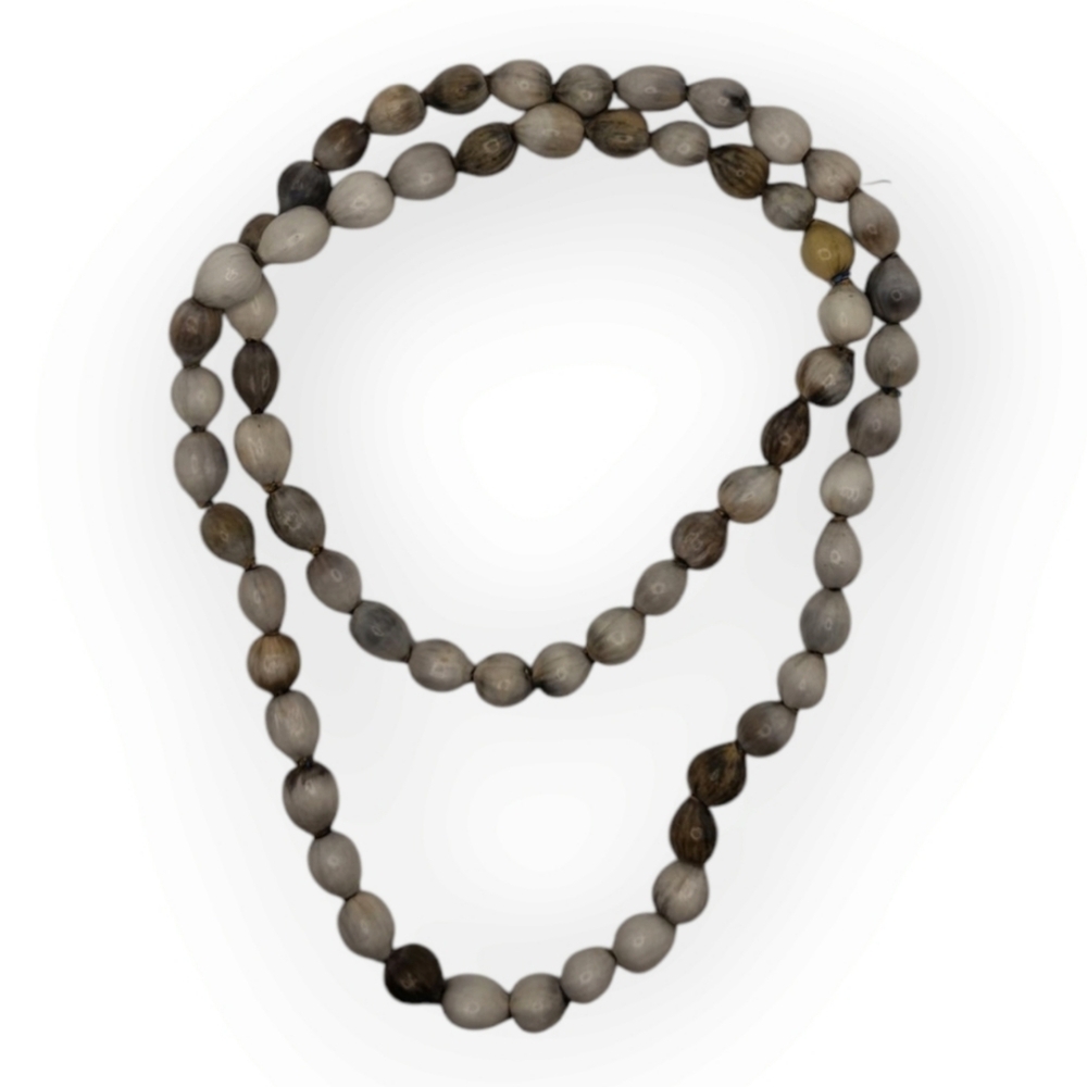 Elegant Gray Beaded Necklace